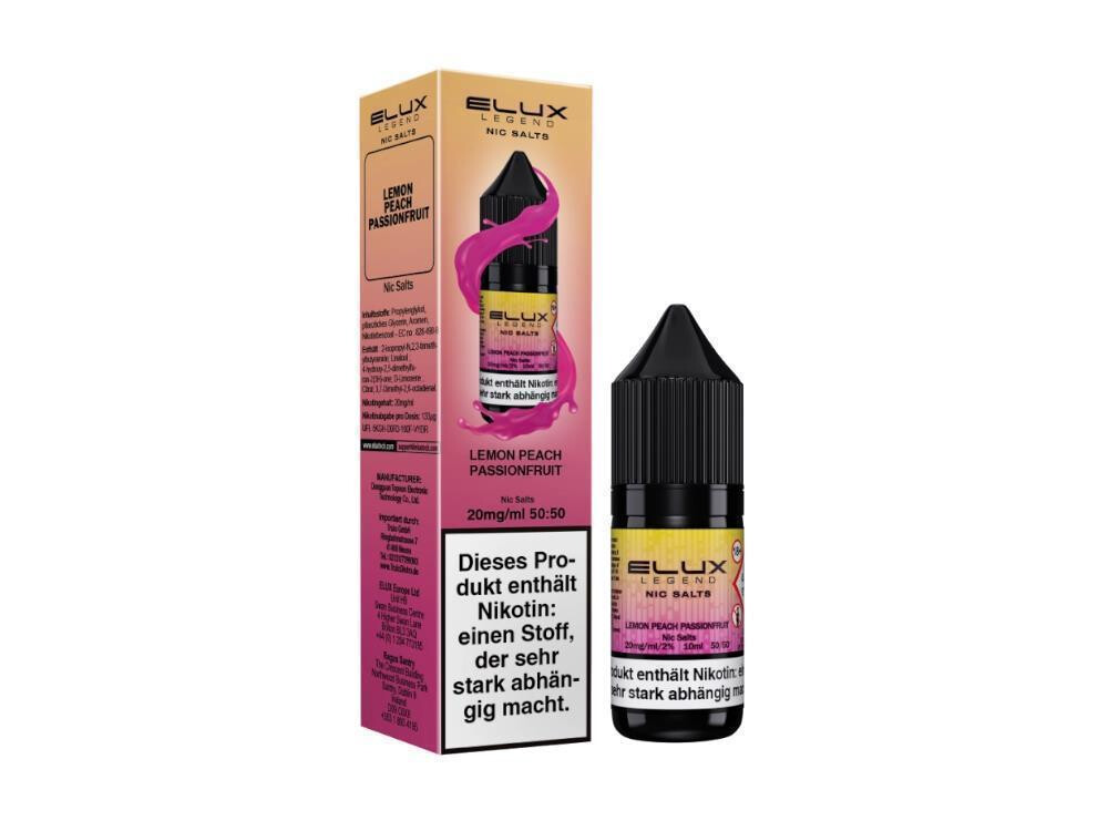 Elux - Lemon Peach Passion - Nikotinsalz Liquid