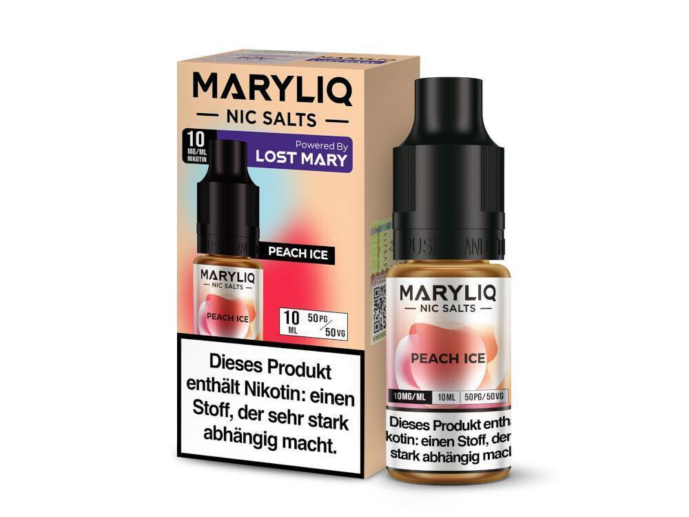 MARYLIQ - Peach Ice - Nikotinsalz Liquid