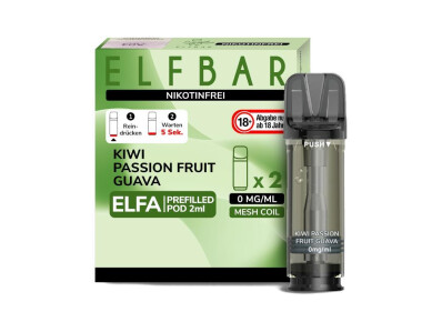Elfbar Elfa Pod - Kiwi Passion Fruit Gua box