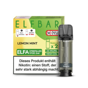 Elfbar Elfa Pod - Lemon Mint - 20 mg/ml (2 Stück)