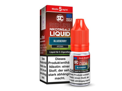 SC - Red Line - Blueberry - Nikotinsalz Liquid - 5 mg/ml...