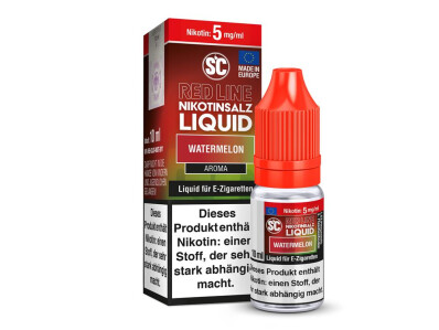 SC - Red Line - Watermelon - Nikotinsalz Liquid - 5 mg/ml...