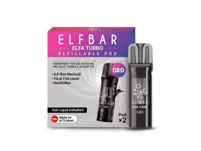 Elfbar Elfa Turbo 0,8 Ohm Pod (2 Stück pro Packung)