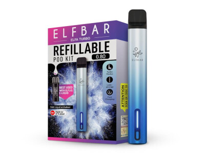 Elfbar Elfa Turbo Pod Kit E-Zigarette aurora-cyan (1er...