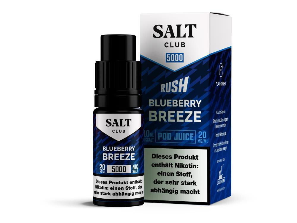 Salt Club - 5000 - Blueberry Breeze Nikotinsalz Liquid