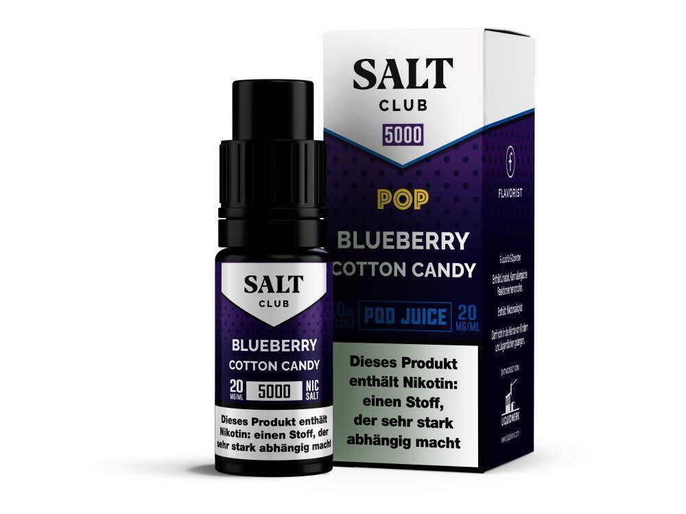 Salt Club - 5000 - Blueberry Cotton Candy Nikotinsalz Liquid