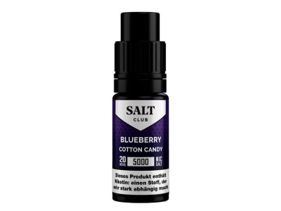 Salt Club - 5000 - Blueberry Cotton Candy Nikotinsalz Liquid