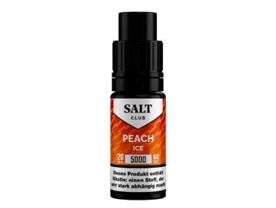 Salt Club - 5000 - Peach Ice Nikotinsalz Liquid - 20...
