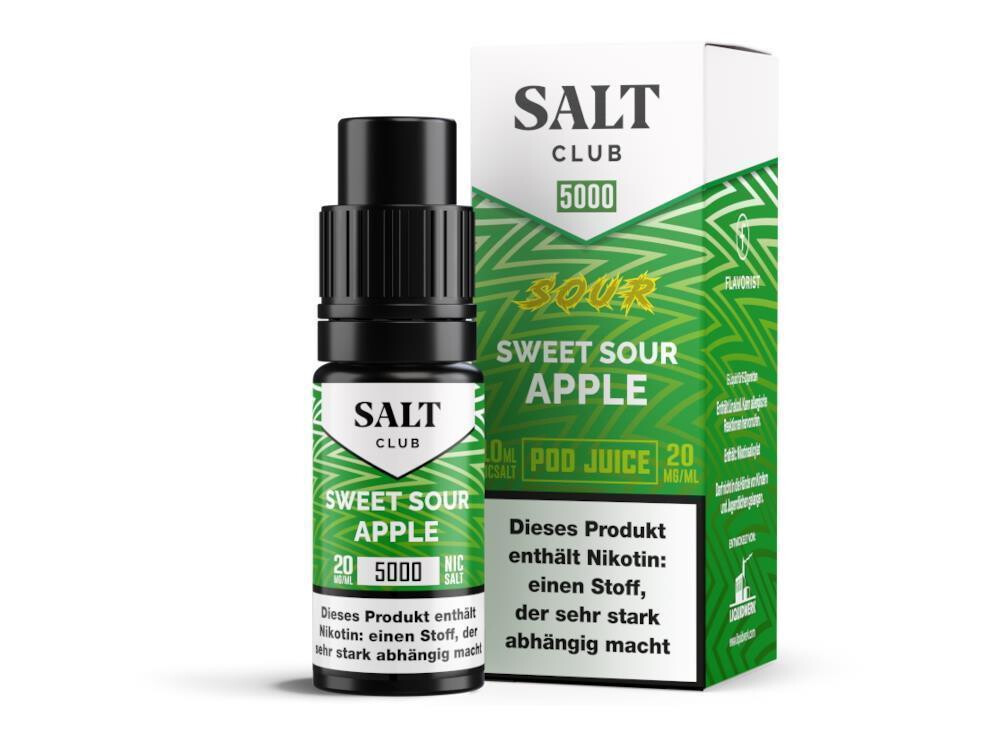 Salt Club - 5000 - Sweet Sour Apple Nikotinsalz Liquid