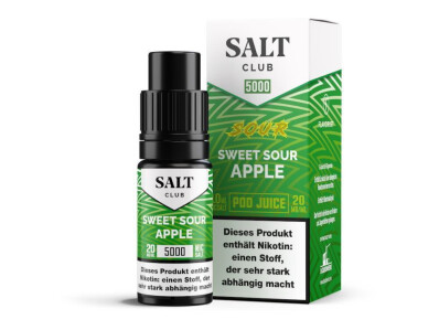 Salt Club - 5000 - Sweet Sour Apple Nikotinsalz Liquid -...