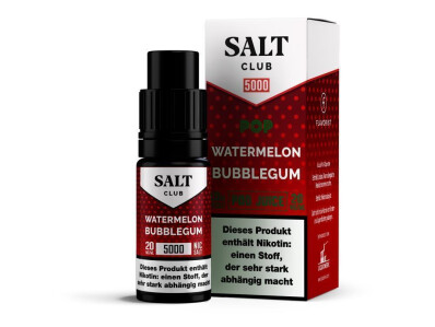 Salt Club - 5000 - Watermelon Bubblegum Nikotinsalz Liquid