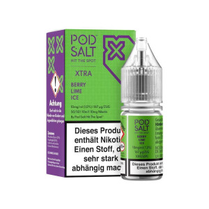 Pod Salt X - Berry Lime Ice - Nikotinsalz Liquid - 10...