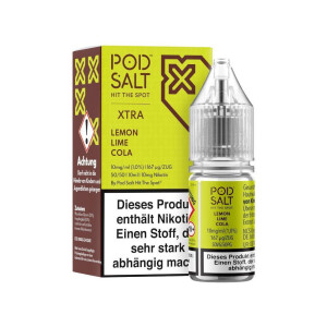 Pod Salt X - Lemon Lime Cola - Nikotinsalz Liquid - 10...