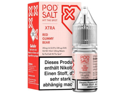 Pod Salt X - Red Gummy Bear - Nikotinsalz Liquid - 20...