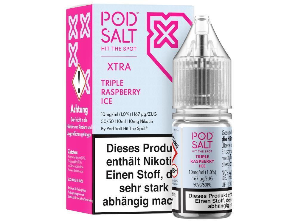 Pod Salt X - Triple Raspberry Ice - Nikotinsalz Liquid