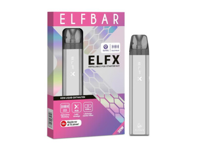 Elfbar Elfx Pod Kit E-Zigarette silber box