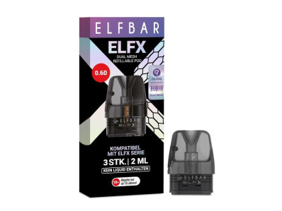 Elfbar Elfx Pod 0,6 Ohm (3 Stück pro Packung) (1er...