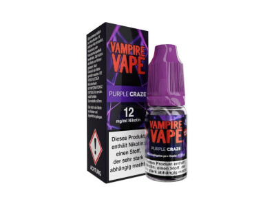 Vampire Vape Liquid - Purple Craze - 12 mg/ml (1er Packung)