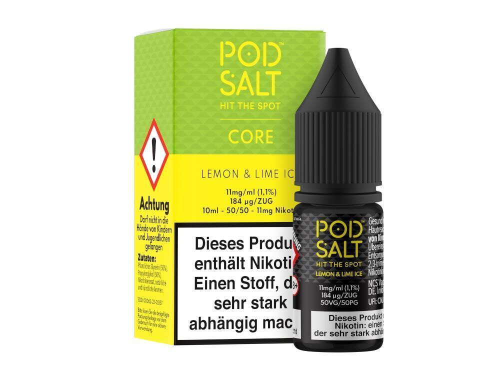 Pod Salt Core - Lemon & Lime Ice - Nikotinsalz Liquid