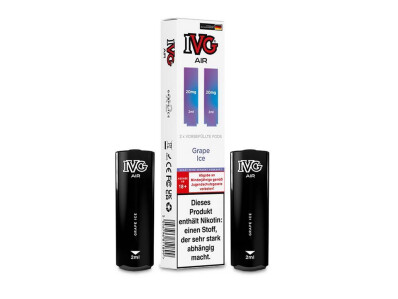IVG Air Pod (2 Stück pro Packung) - Grape Ice - 20...