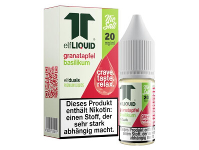 Elf-Liquid - Dual - Granatapfel-Basilikum - Nikotinsalz...