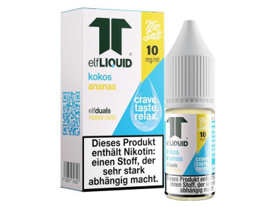 Elf-Liquid - Dual - Kokos-Ananas - Nikotinsalz Liquid -...