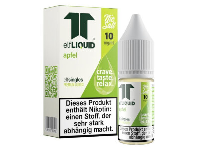 Elf-Liquid - Single - Apfel - Nikotinsalz Liquid - 10...