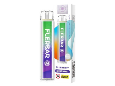 Flerbar M Einweg E-Zigarette - Blueberry - 0 mg/ml (1er...