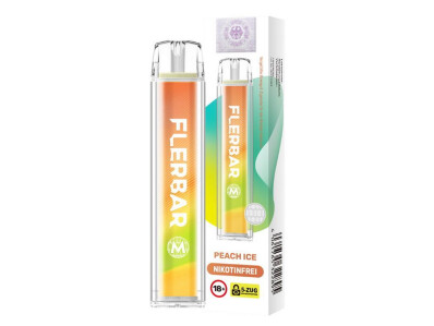 Flerbar M Einweg E-Zigarette - Peach Ice - 0 mg/ml (1er...