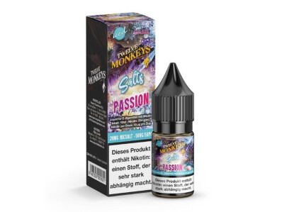 Twelve Monkeys - Iced - Passion Nikotinsalz Liquid - 20...