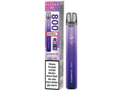 Elfbar 800 Einweg E-Zigarette - Blackberry Ice - 20 mg/ml...