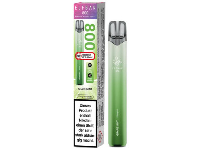 Elfbar 800 Einweg E-Zigarette - Grape Mint - 20 mg/ml...