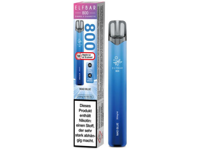 Elfbar 800 Einweg E-Zigarette - Mad Blue - 20 mg/ml (1er...