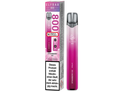 Elfbar 800 Einweg E-Zigarette - Strawberry Ice - 20 mg/ml...