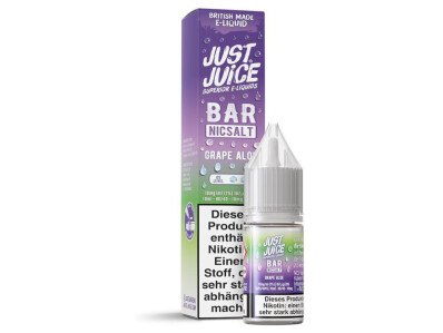 Just Juice - Bar - Grape Aloe - Nikotinsalz Liquid - 10...