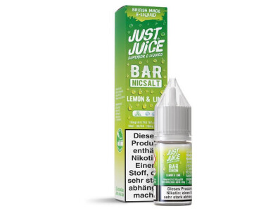 Just Juice - Bar - Lemon & Lime - Nikotinsalz Liquid...