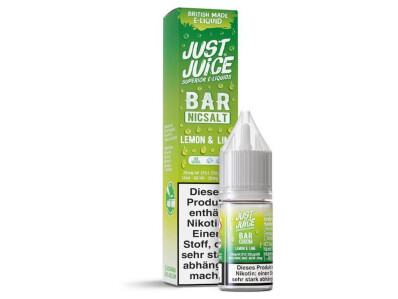 Just Juice - Bar - Lemon & Lime - Nikotinsalz Liquid...