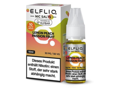 ELFLIQ - Lemon Peach Passion Fruit - Nikotinsalz Liquid -...