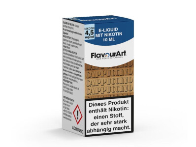 FlavourArt - Cappuccino E-Zigaretten Liquid - 4,5 mg/ml...