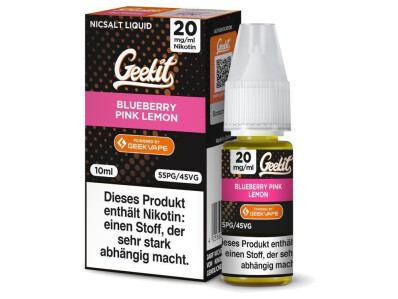 GeekVape Geekit - Blueberry Pink Lemon - Nikotinsalz Liquid