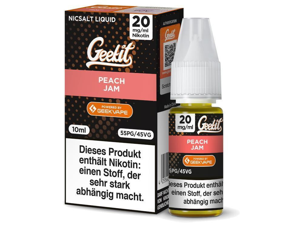 GeekVape Geekit - Peach Jam - Nikotinsalz Liquid