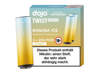 Vaporesso - Dojo - Twist Pod Banana Ice  box