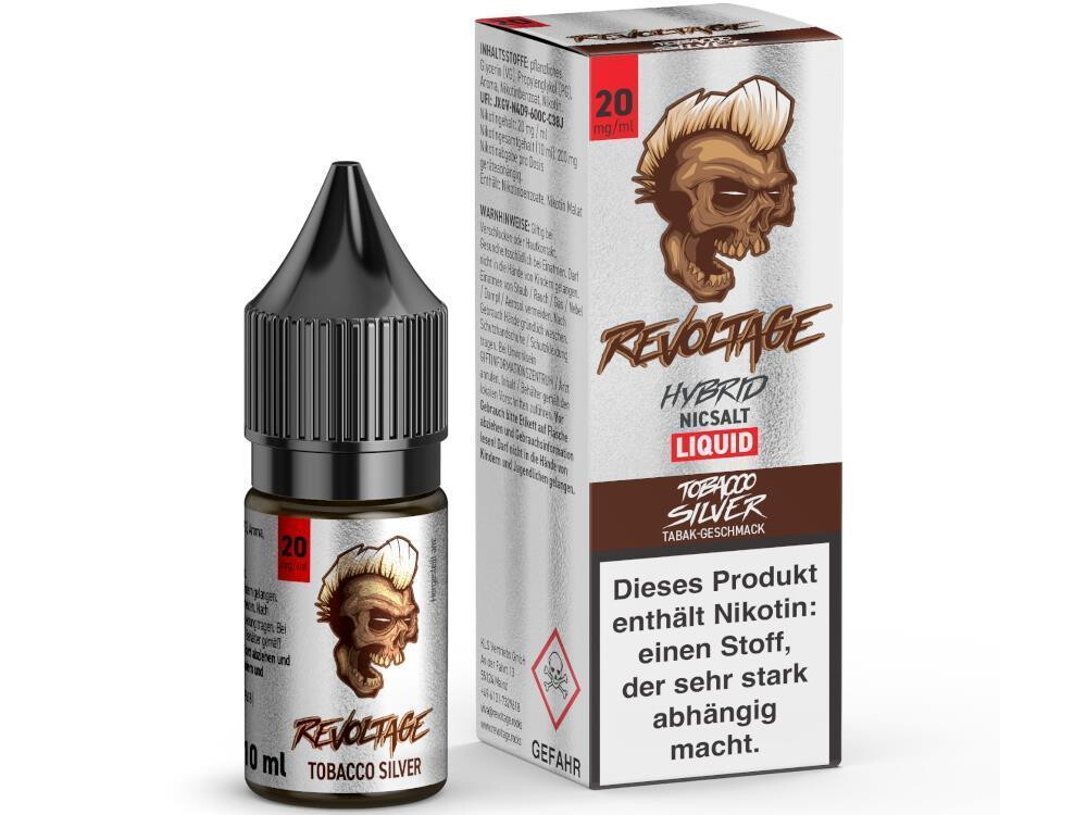 Revoltage - Tobacco Silver - Hybrid Nikotinsalz Liquid