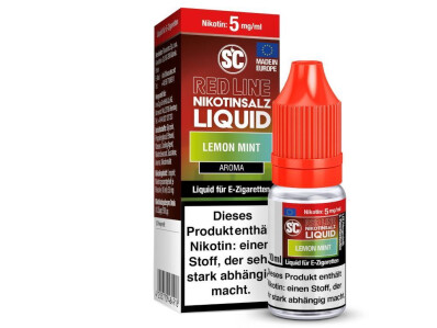 SC - Red Line - Lemon Mint - Nikotinsalz box