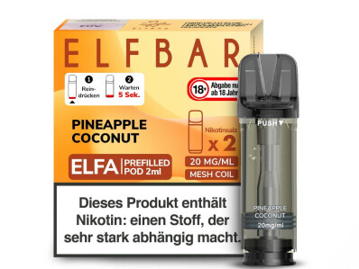 Elfbar Elfa Pod - Pineapple Coconut - 20 box