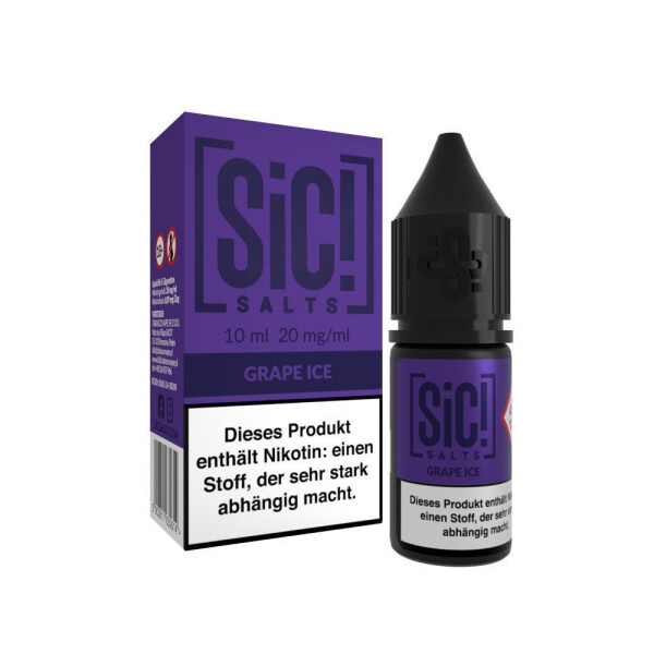 SiC! Salts Grape Ice ☀ Nikotinsalz Liquid, 8,49 €