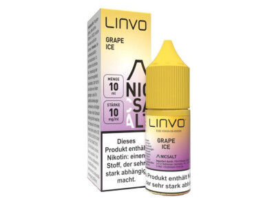 Linvo - Grape Ice - Nikotinsalz Liquid - box