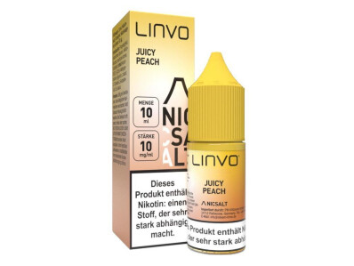 Linvo - Juicy Peach - Nikotinsalz Liquid box