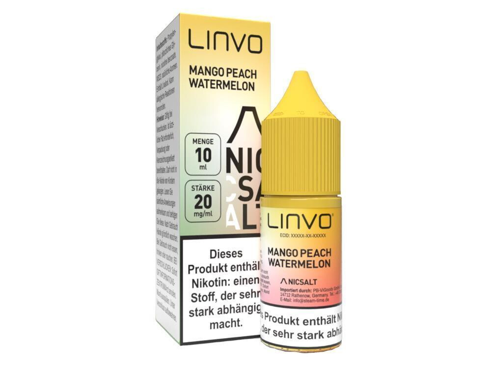 Linvo - Mango Peach Watermelon - Nikotinsalz Liquid