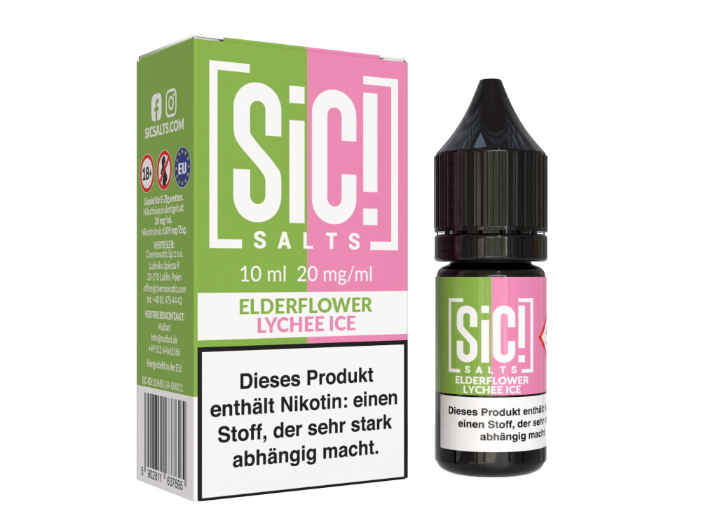 SiC! Salts - Elderflower Lychee Ice - Nikotinsalz Liquid